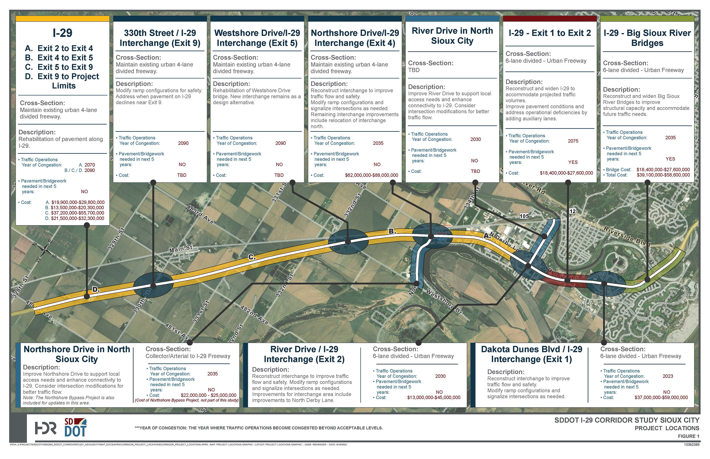 Corridor Study map